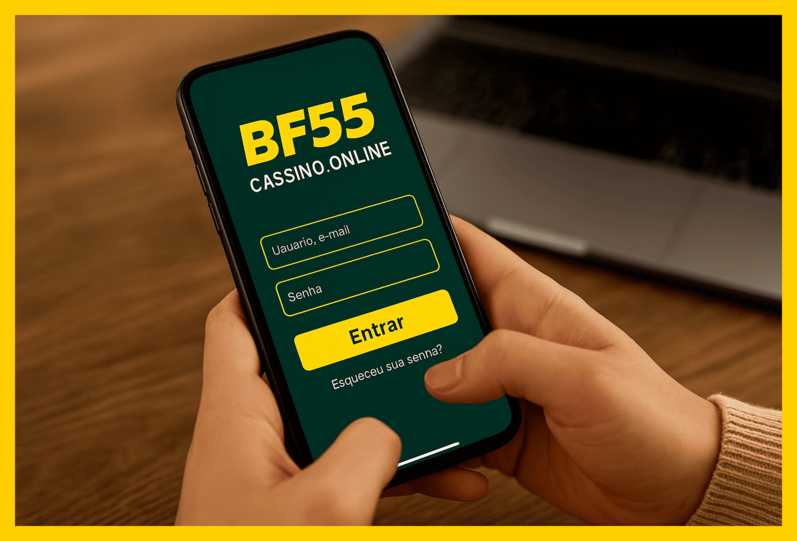 Criar uma nova Conta no plataforma BF55